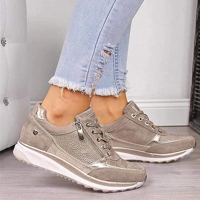 Martina - Zapatos Cómodos con Cremallera