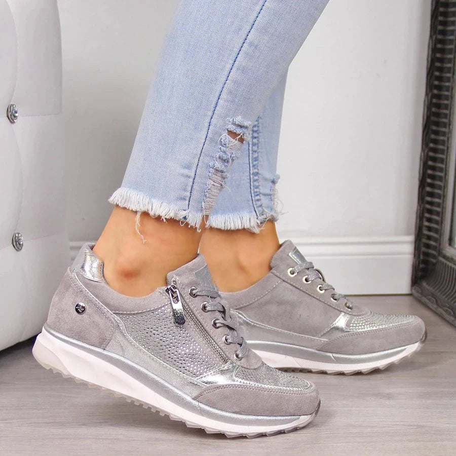 Martina - Zapatos Cómodos con Cremallera