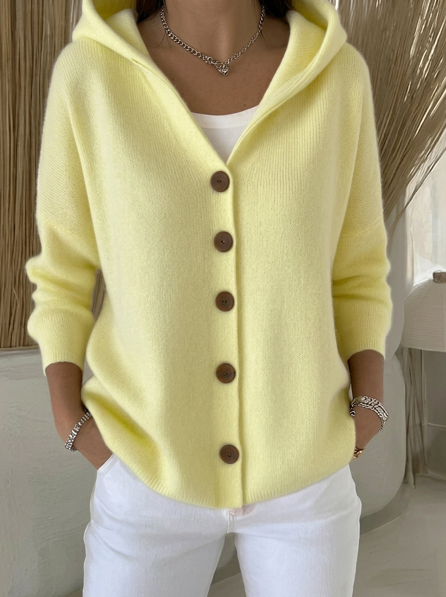 Amparo - Chaqueta de Punto con Capucha